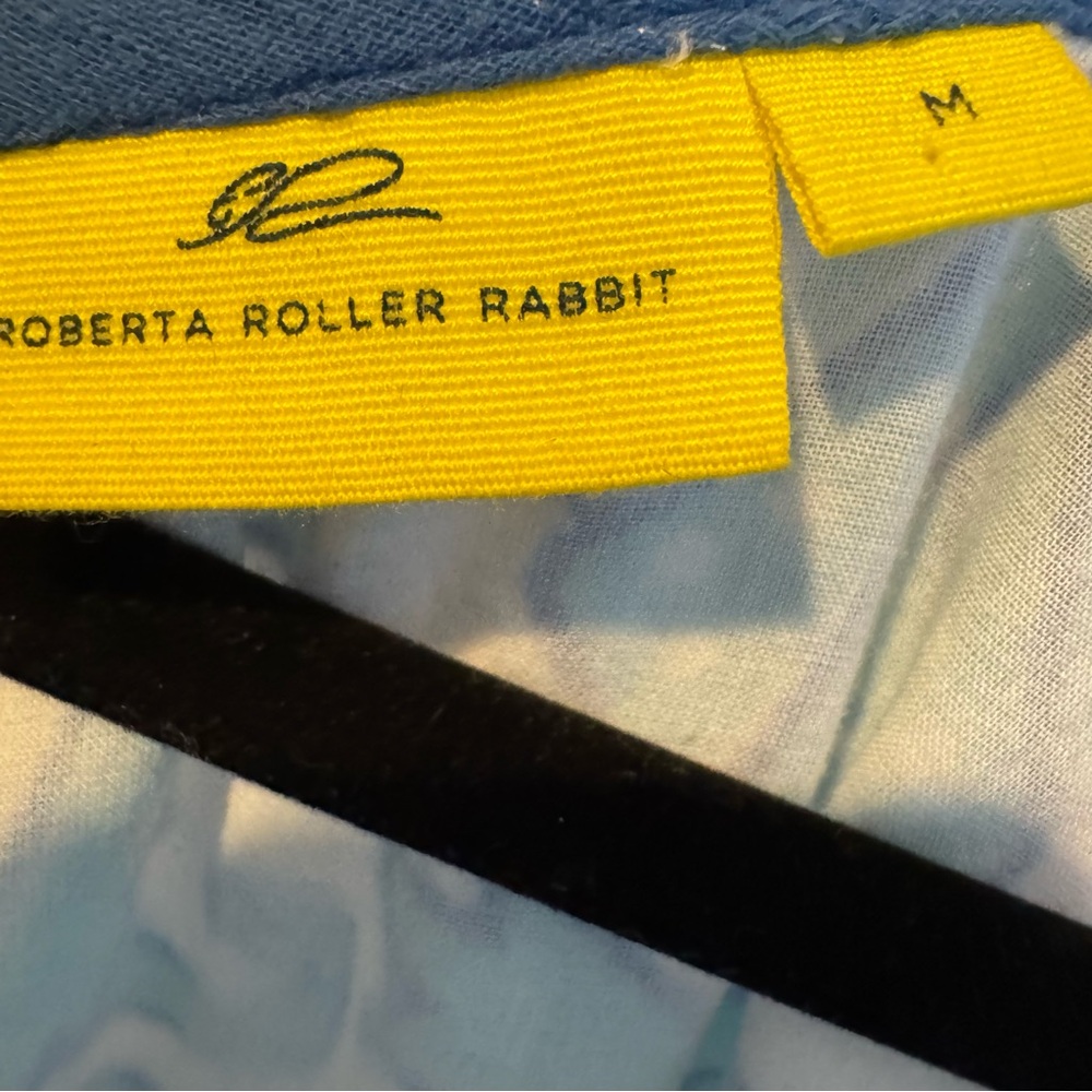 Roberta Roller Rabbit Blue Patterned Sleeveless M… - image 2